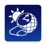 world weather clock widget android application logo